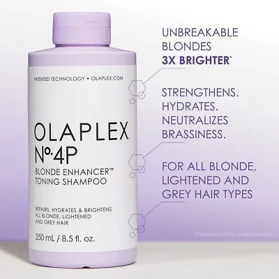 Olaplex No. 4P Blonde Enhancer Toning Shampoo 250ml  Latest Policy Compliance  • $45.95