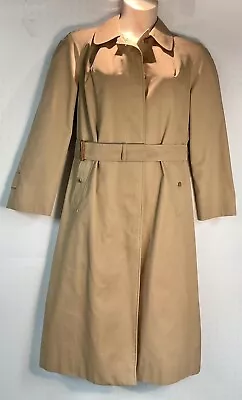 Women’s Vintage Double Breasted Burberry Trench Coat • $150