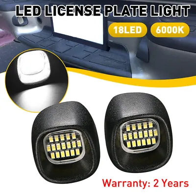 2X License LED Plate Bulb Light For Chevy S10 GMC Sonoma Blazer Jimmy 18SMD Lamp • $14.98