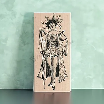 Mounted Rubber Stamp Lady In Costume Circus Lady Steampunk Lady Woman Lady • $10.95