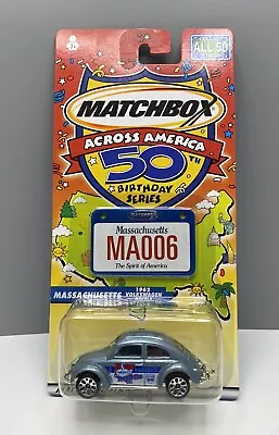 MATCHBOX ACROSS AMERICA 50th BIRTHDAY SERIES - VW BEETLE MASSACHUSETTS • $9.99