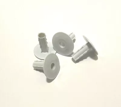 4 X White Plastic Hole Tidy Wall Grommet Cover Cable Entry Exit CCTV DATA VIRGIN • £6.10