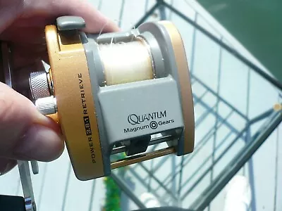 Quantum 1310cp Dynamag Continuous Anti Reverse Push Button Baitcaster Japan • $34.99