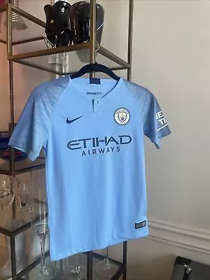 Nike Manchester City Jersey Youth Medium Blue 2018 Kit Dri Fit Swoosh Man City • $19.99