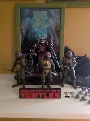 (Reduced Read Discription) Mutant Ninja Turtles Movie Action Figure Bundle 7   • £65