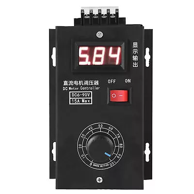 Universal 6V - 90V PWM DC Motors Speed Control PLC 15A Governor Volt Display • $27.66