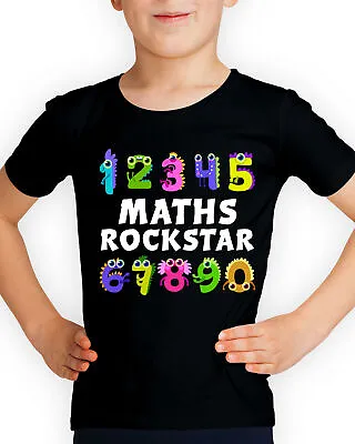 Numbers Day 2024 Maths Rockstar School Fun Funny Boys Girls Kids T-Shirts #DNE • £7.59