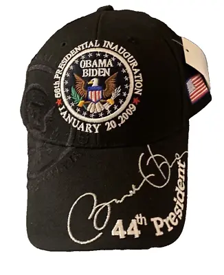 Obama Biden 56th Presidential Inauguration January 2009 Adjustable Hat/Cap Black • $5.99