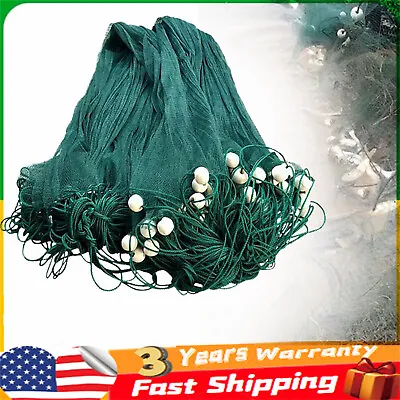 Clear Fishing Fish Trap Monofilament Gill Net Nylon Silk Nets W/Float Small Mesh • $26