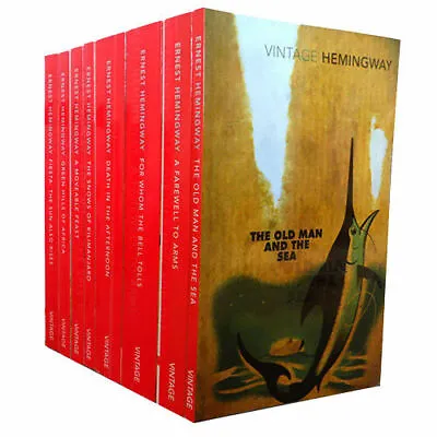 £49.99 • Buy Ernest Hemingway Vintage Classics 8 Books Collection Set Pack A Farewell To Arms