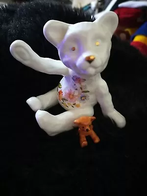 Aynsley Cottage Garden Teddy Bear & Baby Teddy Bone China 1st Quality British • £14.99