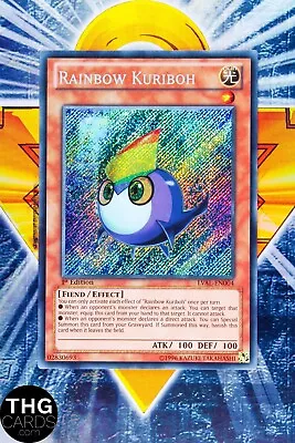 Rainbow Kuriboh LVAL-EN004 1st Edition Secret Rare Yugioh Card • £9.99