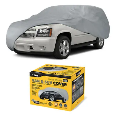 Van & SUV Car Cover BDK Breathable Heat Dust Dirt Scratch Universal Protection • $39.99