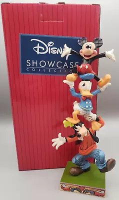 Mickey Mouse Goofy Donald Duck Jim Shore TEETERING TOWER Figurine Disney RETIRED • $44.49