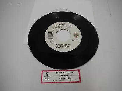 7  45 RPM NOS Unplayed Madonna You Must Love Me / Rainbow High • $9