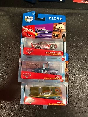 Disney Cars Pixar Fest Edition Ramone Lightning McQueen & Mater Lot Of 3 Target  • $37.99