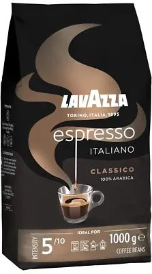 Lavazza Espresso Italiano Arabica Medium Roast Coffee Beans 1kg • £15.99