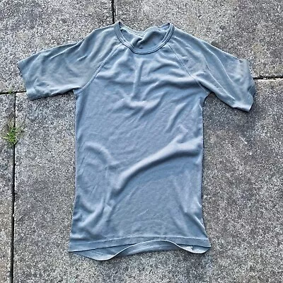 Dutch Army G1 Ecw Grey Thermal Short Sleeve Top Cold Weather Base Layer T-shirt • £7.99