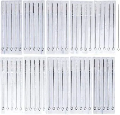 50PCS Mixed Tattoo Needles SetStainless Steel 50 Count (Pack Of 1) • £10.90