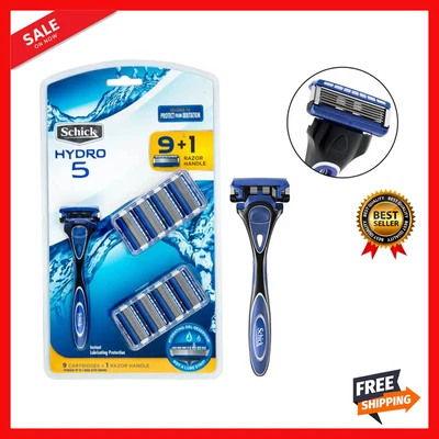 $33.58 • Buy Hydro 5 One Handle + 9 Razor Blades Cartridges