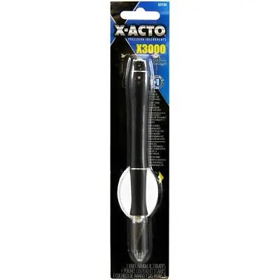 X-Acto X3000 Rubber-Barrel Hobby Knife Three #11 Blades Black • $15.99