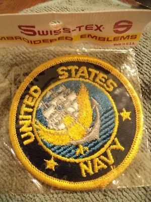 Vintage Patch USN United State Navy Logo New In Package • $2.99