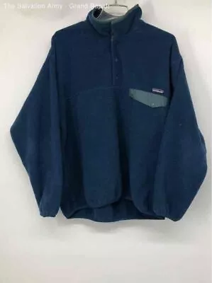 Patagonia Mens  Blue Synchilla Snap-T Fleece Pullover Jacket Size Large • $11.50