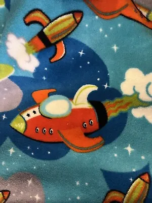 Spaceship Fabric Micro Velvet Fleece Fabric - Big Piece 60”x 68” Mercury • £20.89