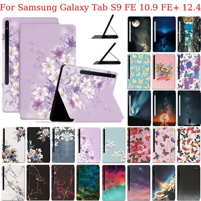 For Samsung Galaxy Tab S9 FE 10.9 FE+ 12.4 Tablet Folio Leather Stand Case Cover • $10.99