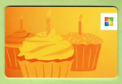 MICROSOFT Yellow Cup Cakes ( 2011 ) Gift Card ( $0 ) • $2.50