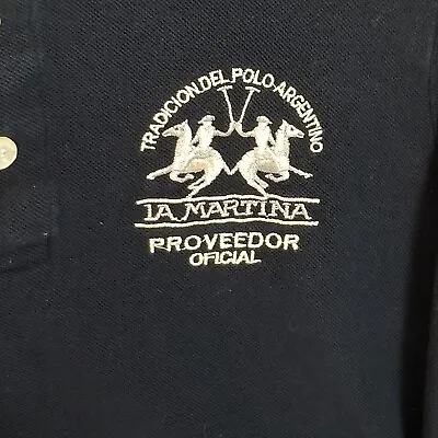 LA MARTINA Buenos Aires Proveedor Official Long Sleeve Embroidered Ponies Polo S • $25.61