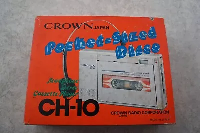 Rare Boxed Crown Ch-10 Stereo Cassette Player - Walkman • £39.95
