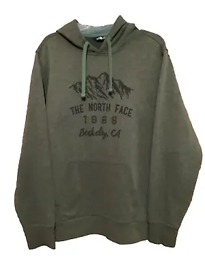 Nr Mint North Face L Army Green Pullover Mens Hoodie Sweatshirt • $14.95