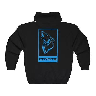  5.0 Coyote V8 Emblem Ford Mustang Heavy Full Zip Hoodie Sweatshirt • $56.10