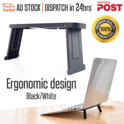 $15.80 • Buy New Slim Laptop Stand Riser Compact Portable Anti-Slip Feet Sleek Compatible AU