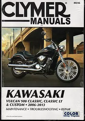 2006-2013 Clymer Kawasaki Vulcan 900 Classic Lt Custom Service Manual M246 (98)  • $33.99