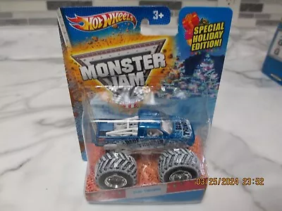 Hot Wheels Monster Jam Special Holiday Edition  2013 Blue Thunder  *new* • $7.50