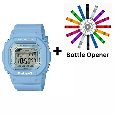 Casio Baby-G Digital G-Lide Blue Tide Graph Watch BLX560-2D BLX-560-2 Bottle ... • $150.90