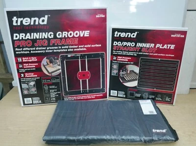 £247.89 • Buy Trend DG/PRO + DG/IP/SS Straight Slot & Case Draining Drainer Groove Router Jig