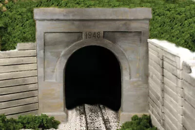 Monroe Models N Single-Track Tunnel Portal Modern Concrete 218 • $12.98