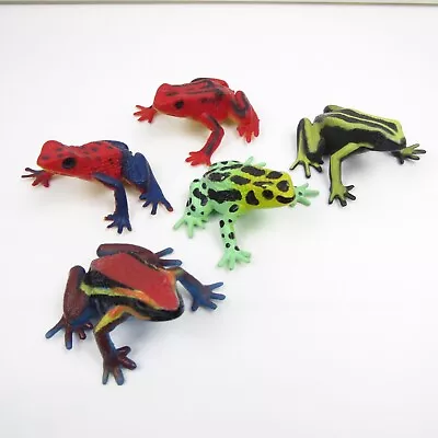 Vintage Xx & Wing Mau 1-3/4  Plastic Frog Figures - Lot Of 5 • $20