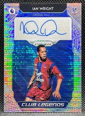 2019-20 Panini Prizm EPL =Ian Wright= Breakaway Auto #'d /100 Crystal Palace • $64.88