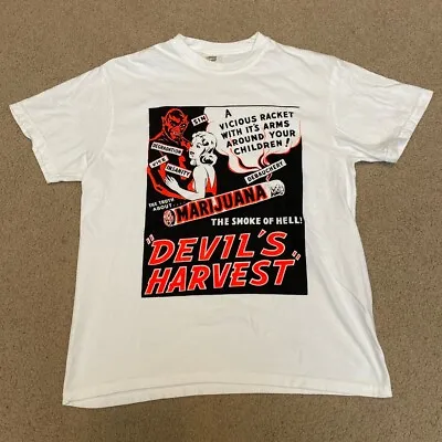 Vintage Style Devil’s Harvest Movie Poster Shirt Men’s Medium • $29.99