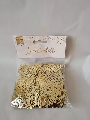 £2.99 • Buy Gold Foil Love Letters Table Confetti 50g Wedding Hen Party Bride Valentines Day