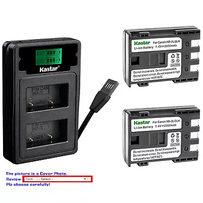 Kastar Battery LZD2 Charger For Canon NB-2L CB-2LW & Canon VIXIA HV30 VIXIA HV40 • $10.99