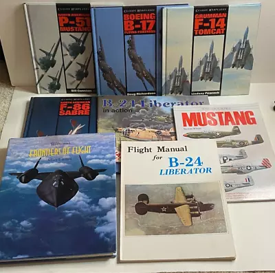 Classic Warplanes - Book Lot - Flight Manual B-24 Liberator - Sovereign Mustang • $29.99