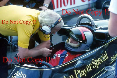 £3.20 • Buy Mario Andretti & Colin Chapman JPS Lotus F1 Portrait 1976 Photograph