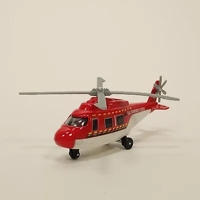 Matchbox Helicopter Rescue Chopper Transport Crew Fire Diecast Red & White Loose • $8.95