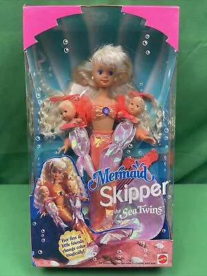 Mermaid Skipper And The Sea Twins Dolls NRFB Mattel 10506 1993 Color Change • $60