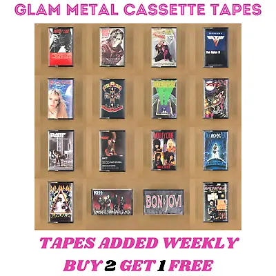 $7.98 • Buy $3 & UP CASSETTE TAPES Metal Glam Rock GNR CRUE KISS 80s 90s (BUILD UR OWN  LOT)